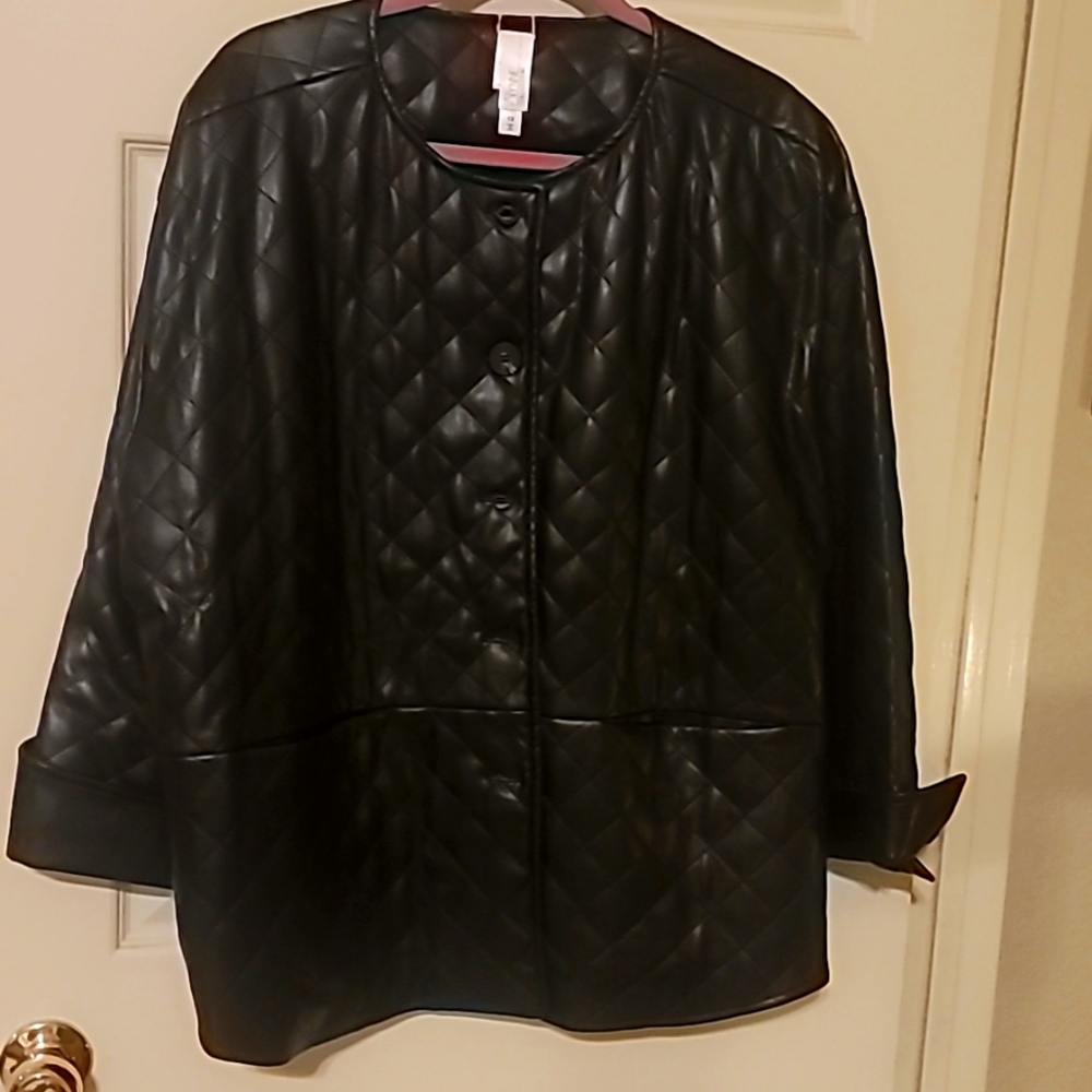 Marlawynne faux leather jacket